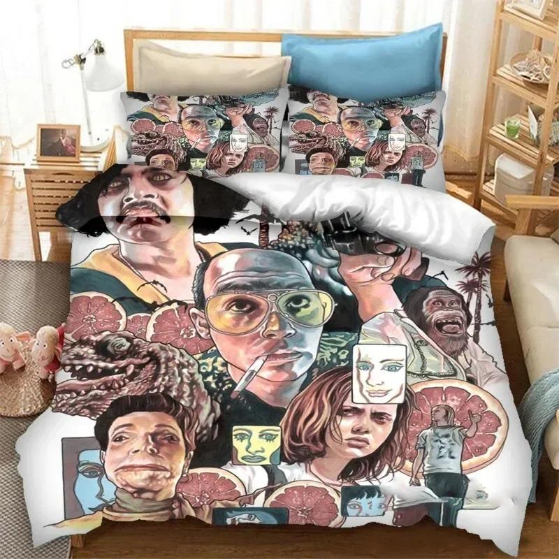 3D Fear and Loathing in Las Vegas Bedding Set Duvet Cover Sheet Printed Pillowcase Bed Full Queen King Size Comforter Bedroom