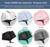 Durable Semi-Automatic UV-Resistant Folding Sun Umbrella for Students