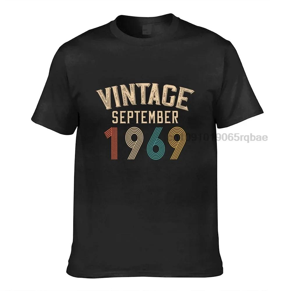 Birthday Gift Vintage September 1969 Classic Oneck T Shirt Birthday T Shirts Summer Shirts Unisex Summer Tops Beach T Shirts