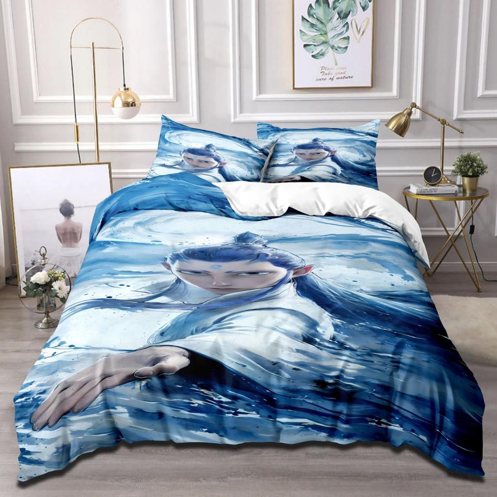 Cartoon Animation Movie Quilt Cover Three-Piece Bedspread