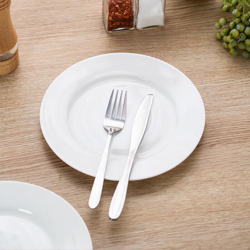 Pure White Ceramic Dinner Plates