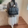 Retro Tote Bag Commuter Luxury Handbag Women's Bag 2025 New Contrast Briefcase Backpack