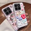 Cute Oil Painting Flower Phone Case Cover For Xiaomi 13T 11T Poco F6 X6 Pro Redmi Note 13 12 11 10 Pro Max Slim Soft Shockproof Clear Silicone Shell