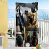 Gothic Style Beach Towel High Absorbency & Quick-Dry Comfortable Lightweight