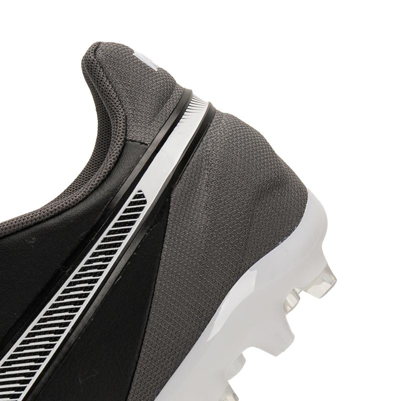 Puma King Match Comfortable Football Shoes Men Footwear Black Gray White 107878-01
