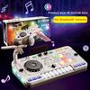 Kid DJ Mixer with Microphone Multifunctional Electronic Piano Keyboard Bluetooth DJ Turntable Controller Kid Musical Instrument