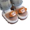 Children's Furry Cotton Slippers - Boys & Girls Half-Covered Warm Shoes for Autumn/Winter 2025