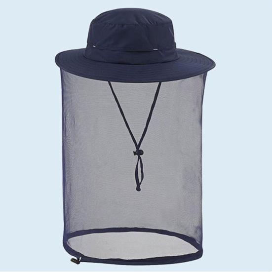 Cappello zanzariera per uomo donna a tesa larga protezione solare cappelli boonie con velo protezione a rete dagli insetti per pesca escursionismo