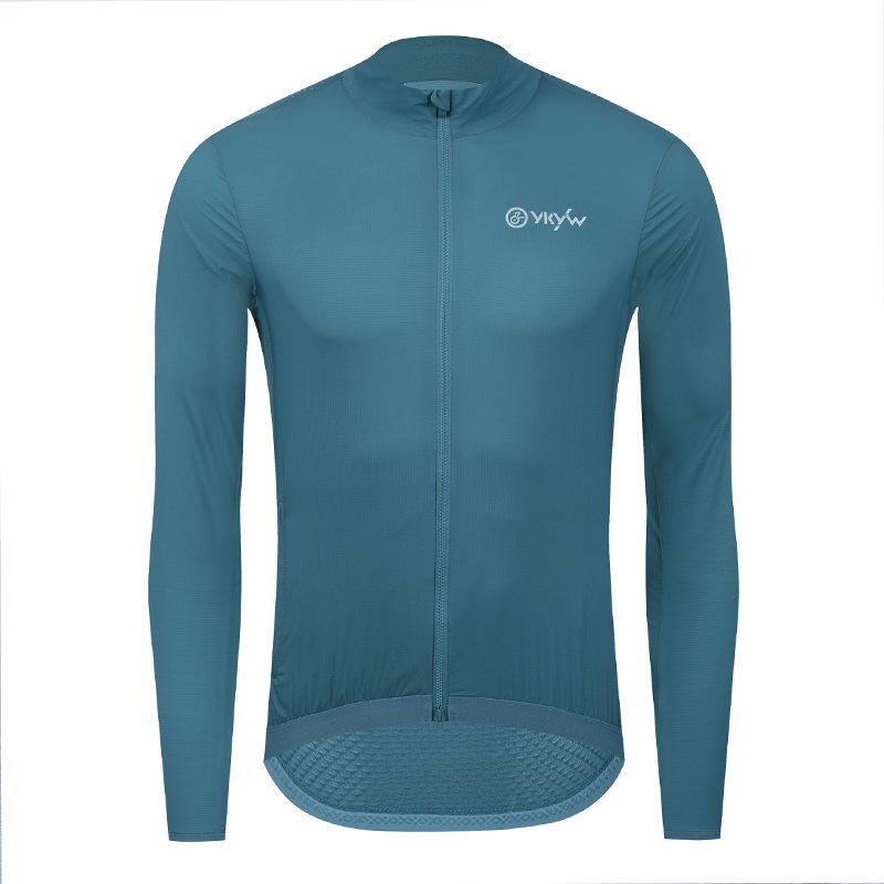 

YKYW2024 Unisex Cycling Jacket - Long Sleeve, Double Zipper, Breathable, Waterproof, Autumn. 3XL