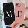For iPhone 17E Case Simple Heart Letters Liquid Silicone Phone Cases For iPhone SE 2026 Soft Smooth High Quality Back Covers