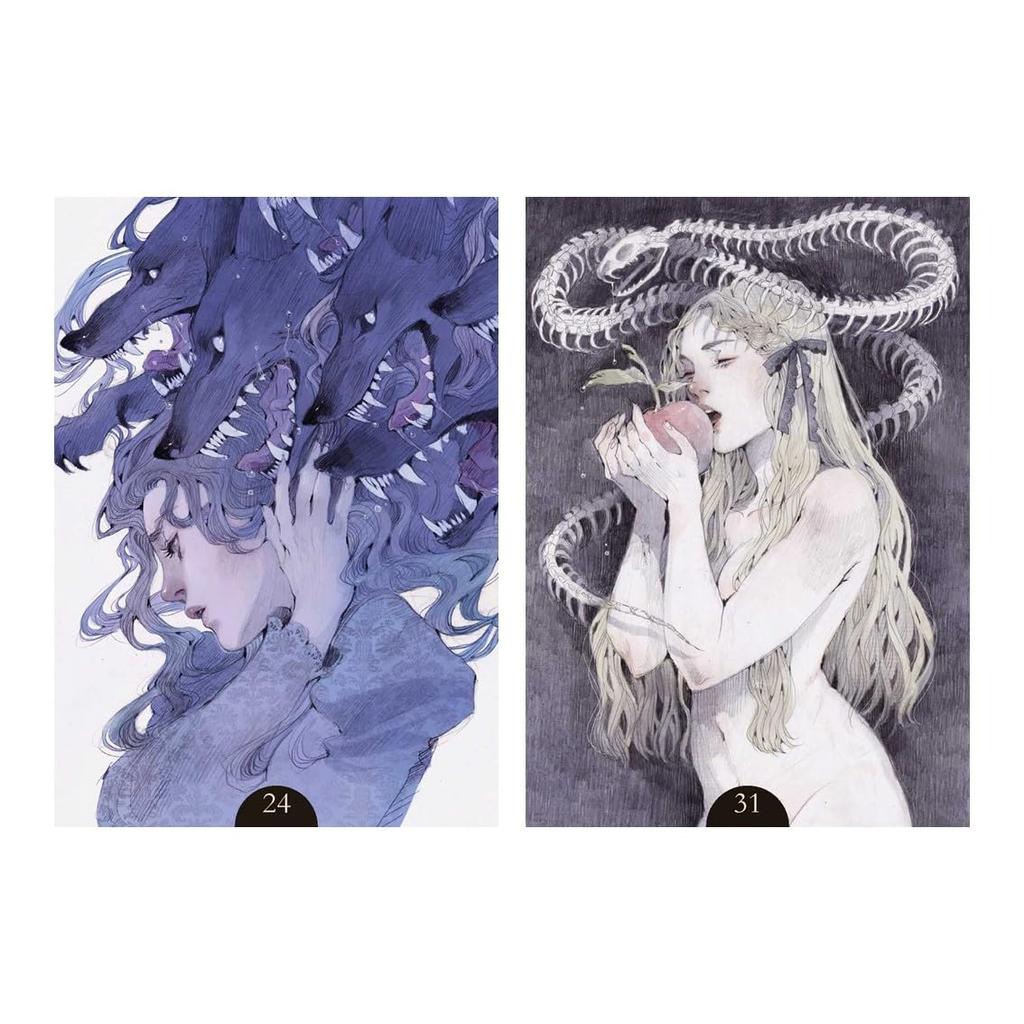 Kancharo Oracle Card Tarot Reading Includes Japanese Oracle Card Basic Instructions Pouch 36-Card Set, [Loputyn Oracle], & (Authentic)