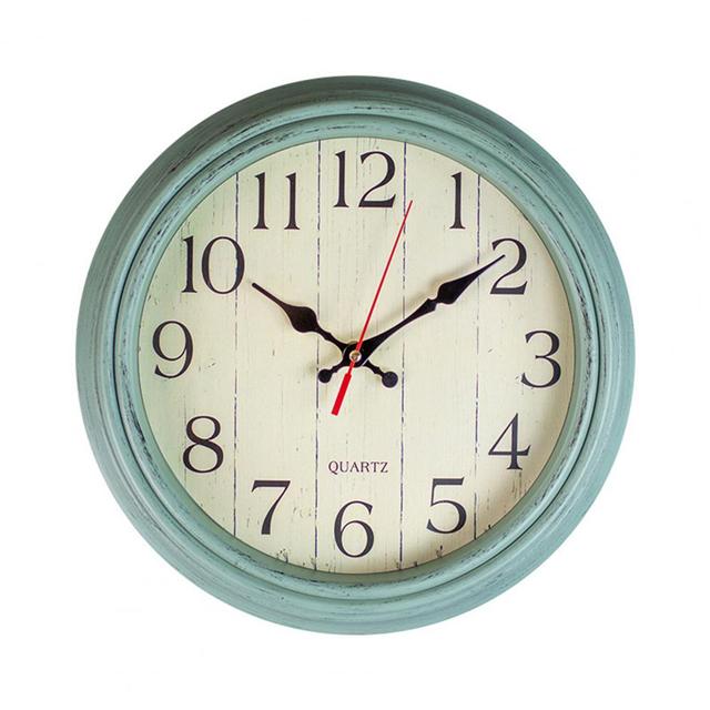 Easy To Hang Wall Clock Vintage Hanging Clock Silent Non Ticking Wall Clock for Home Decoration Easy To Read Round
