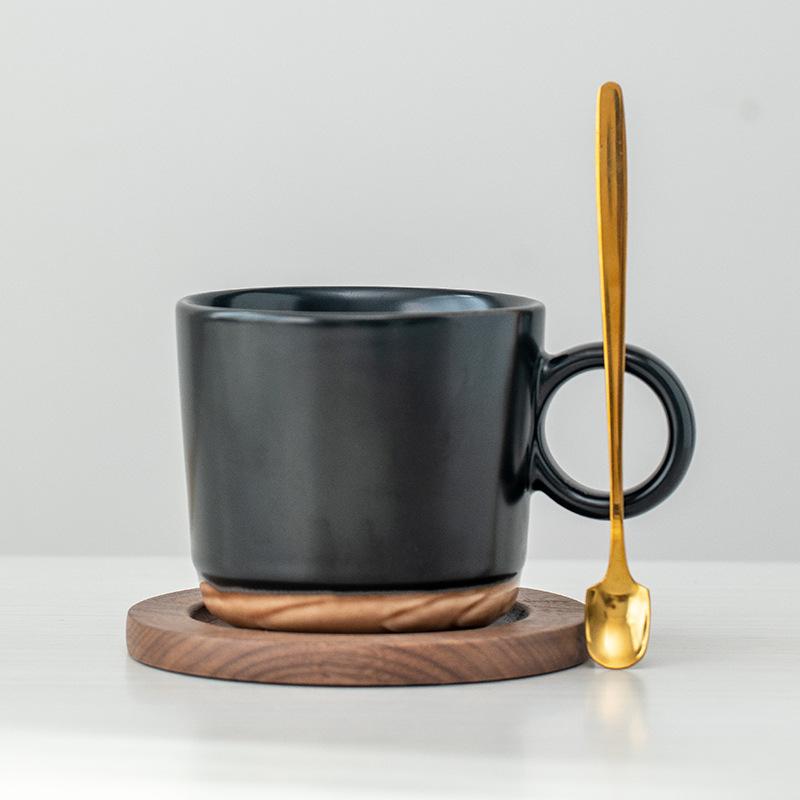 Cana de Cafea Simplă Creativă pentru Mic Dejun, pentru Ovăz, Lapte, Cana de Apă pentru Birou, Cană Ceramică Nordică pentru Acasă, Set de Băuturi, Cadou de Sărbători