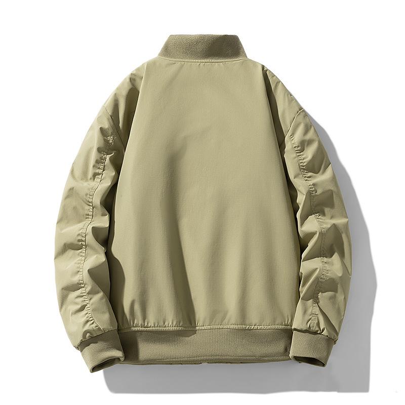 Осень и зима Новая мужская куртка в гонконгском стиле Простая модная повседневная — фото 4