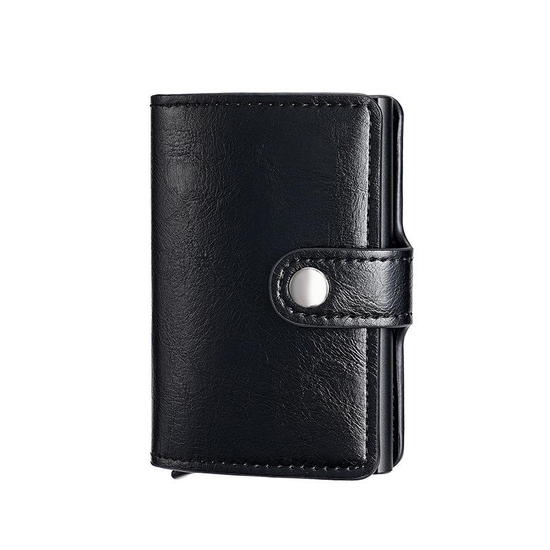 RFID Aluminum Alloy Credit Card Holder - Anti-Theft Pop-Up Design