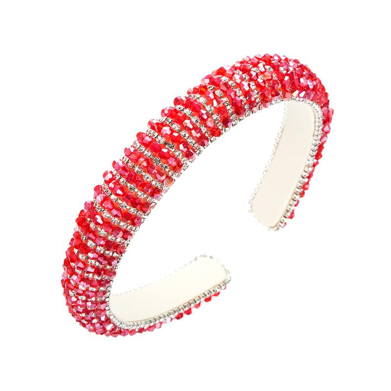Women's Hairband Light Luxury Baroque Crystal Hair Hoop Temperament Versatile Accessories Headwear