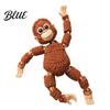 Environmentally Friendly Ornament Articulated Monkey Figurine with Movable Joints 3D Printed Cute Animal for Home Collectible Fidget Desk Toy
