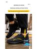 Unisex Steel Toe Safety Shoes - Anti-smash & Puncture Resistant, Breathable, Shock-absorbing PU Sole Work Shoes.