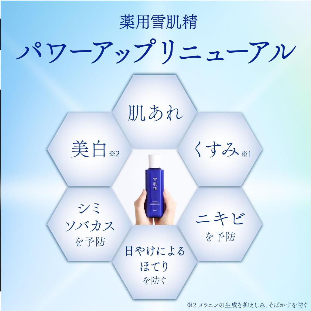 Sekkisei Lotion Essentielle Éclaircissante Kit 200mL Approvisionnement en Lotion d'Émulsion (Quasi-drogue) - + 12 jours