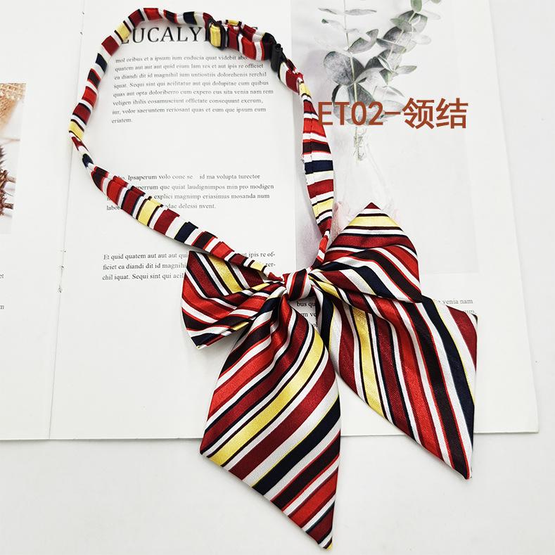Kinder Krawatten Fliege Set, Grundschule Mittelschule Schüler Einfarbig Gestreift Krawatte Feder Fliege