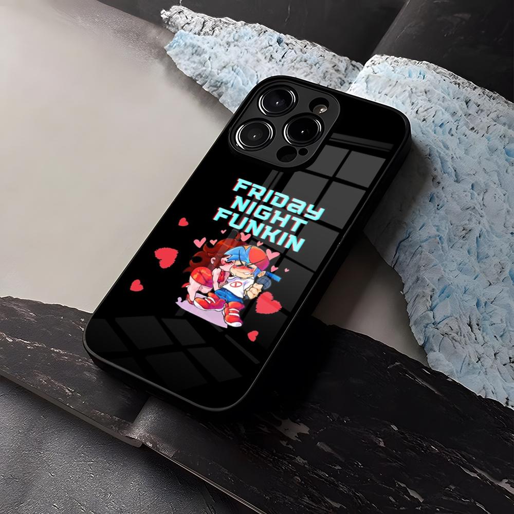 FridayS Night Funkin Game Phone Case Tempered Glass For IPhone 16 13 14 12 15 11 Pro Max Plus Mini X XR SE2020 Coque
