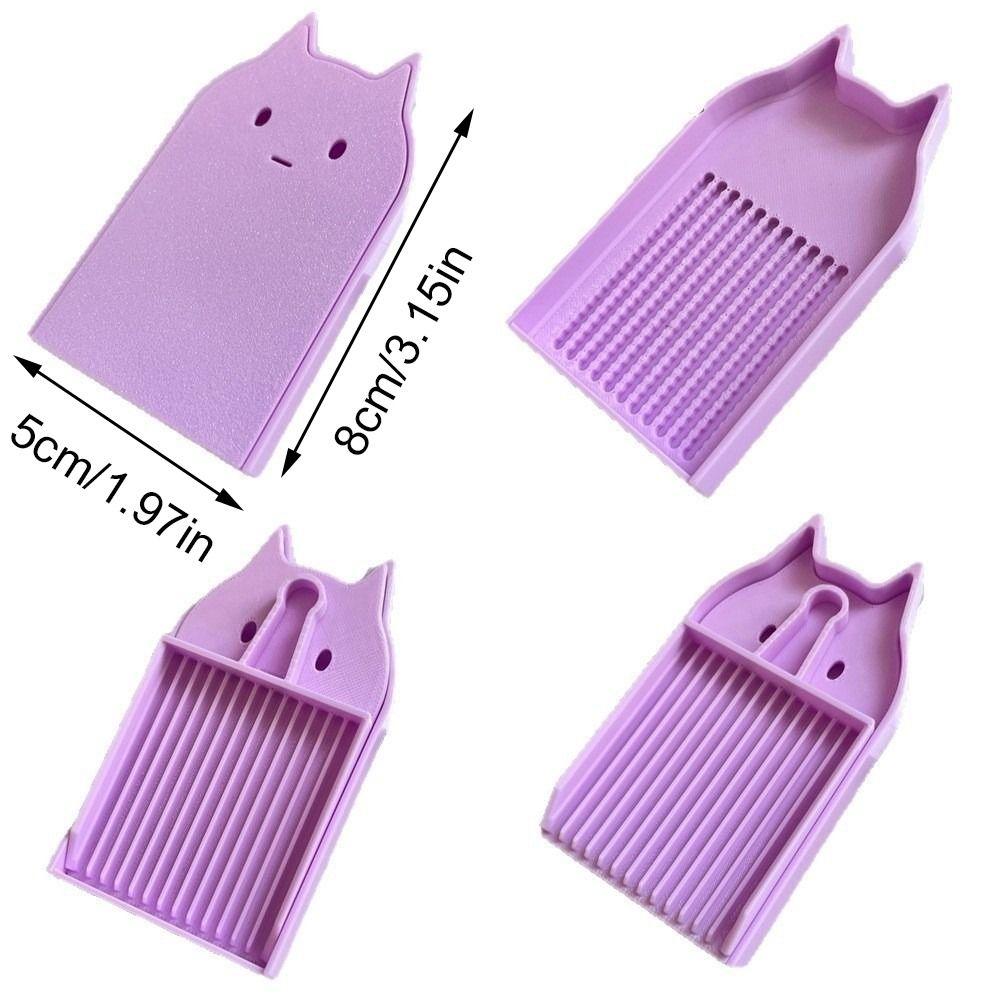 Kreative PP 2-in-1 Bohnenschale und Schaufel Handgemachtes DIY 2,6mm Perlenablage Katzenförmiges Handgemachtes Perlenspielzeug Geschenk