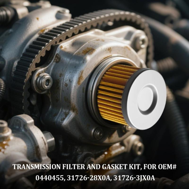 Transmission Oil Filter with Strong Gasket 2824A006 2920A096 Replacement for Best Fluid Filtration & Leak Prevention