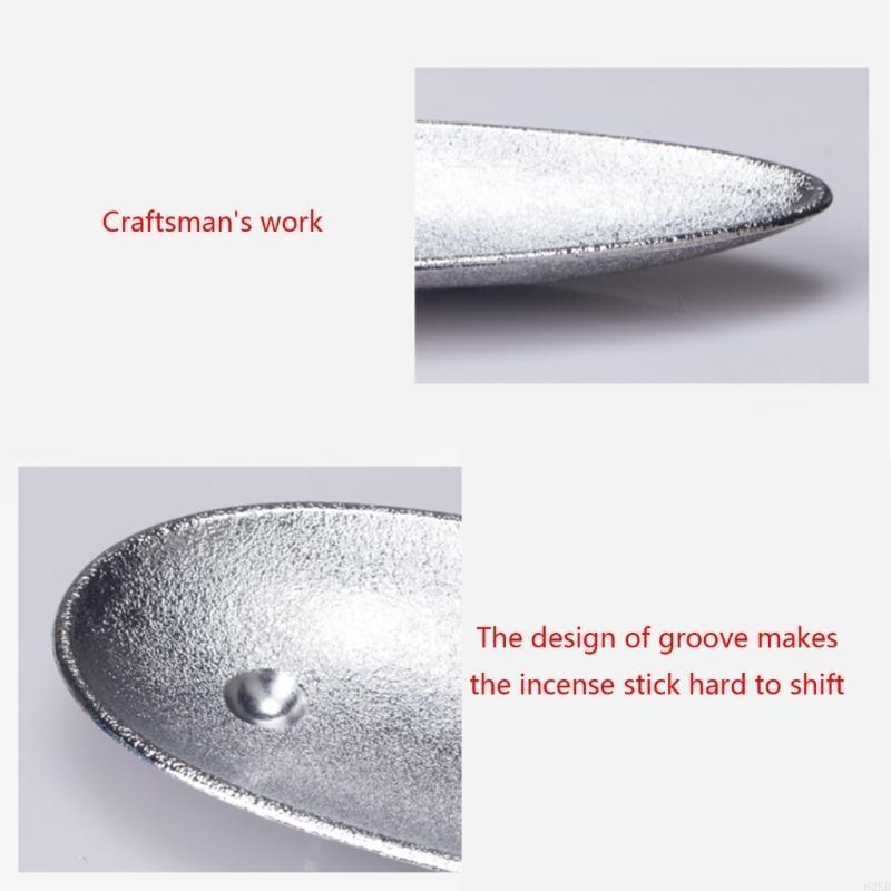 62KD Japanese Alloy Incense Holder Household Decor Ornament Accessory for Meditation Thinking Decoration Ornament