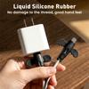 Silicone Charger Cable Protectors, Universal Non- Cord, Double-End Silicone Data Cable Cover Cord Organizer