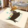 1PC Dachshund Non-Slip Floor Carpet Compatible for Office&Living Room&Bedroom&Dining room - Flat- Soft & Pattern, Vibrant Colors-W291