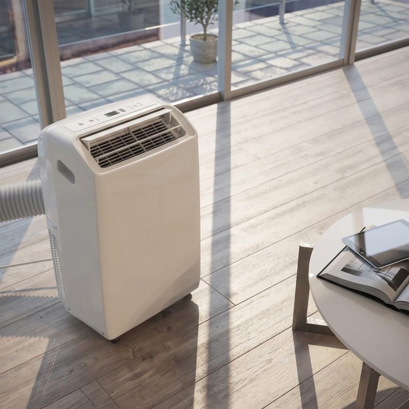 Whirlpool - Pacf212hp W - White - Reversible Mobile Air Conditioner - 12000 Btu - Wi-fi