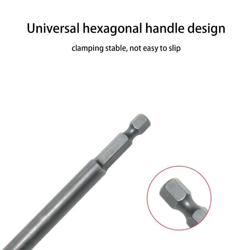 Hexagonal Handle 300mm Quick Release Locking Screwdriver Extension Rod Tool Innovative Extension Rod Measuring