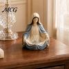 Rosenkranzperlenhalter Tablett Schmuckaufbewahrungsbox, mit Jesus- oder Marien-Design Religiöses Tablett, Kompakt Vielseitig Wohnzimmer Glaubensdekoration Atmosphäre