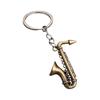 Winziger Saxophon-förmiger Schlüsselanhänger Hochwertige Metallkonstruktion Tolles Geschenk für einen Freund Saxophon-Schlüsselanhänger Taschenanhänger