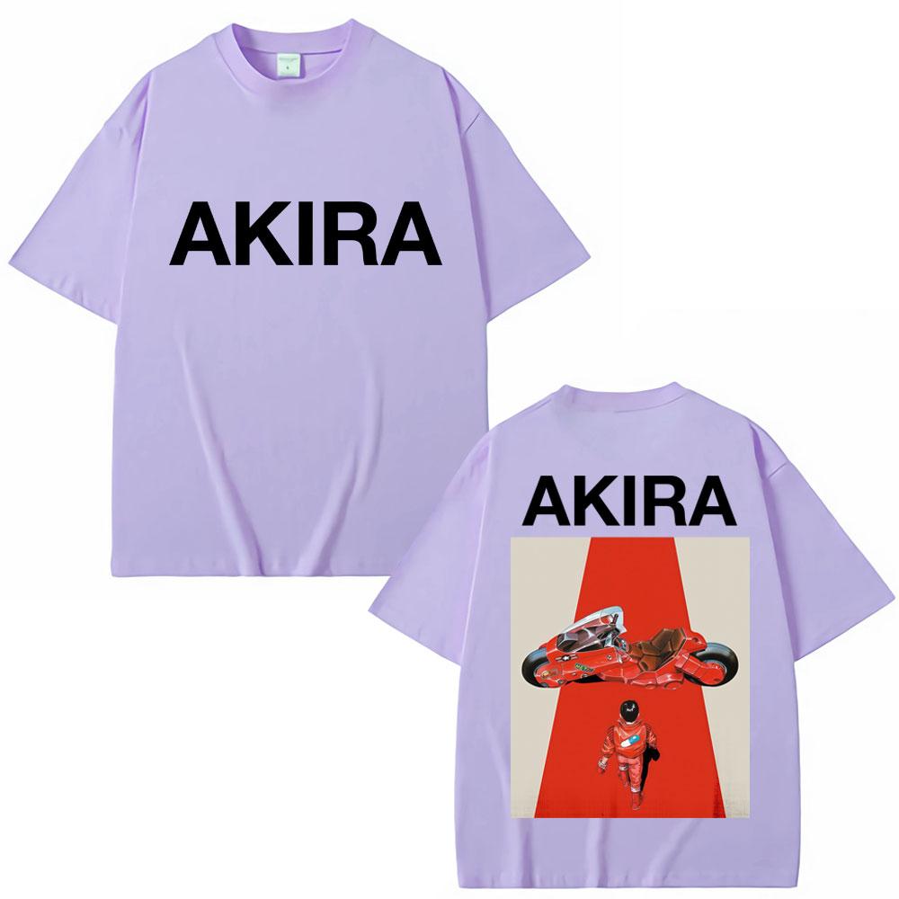 Anime Neo Tokyo Akira Tshirts Movie Science Fiction Harajuku Vintage Shotaro Kaneda T Shirt Unisex Women Oversized Cotton Tshirt