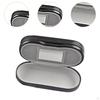 2-lagiges Brillenetui mit Schminkspiegelbehälter, tragbare, leicht zu reinigende Brillentasche aus PU-Leder
