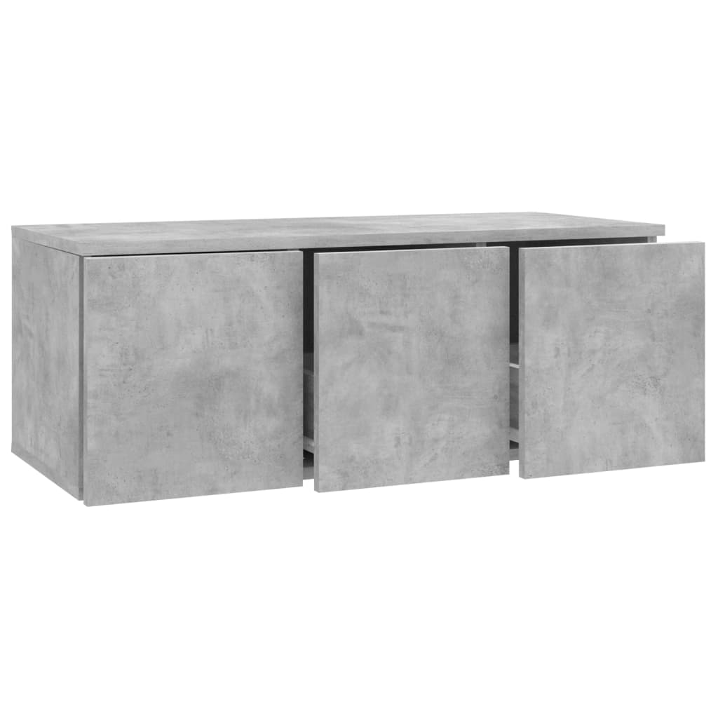 TV Stand Concrete Grey 80 x 34 x 30 cm Particleboard