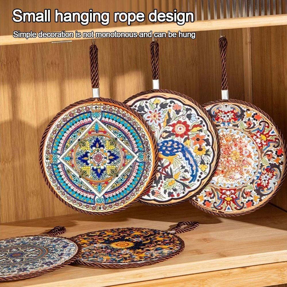 

Round Table Placemat Anti-scalding Restaurant Dining Pads New Coffee Cup Table Mat 6