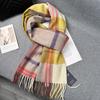 High Quality 100% Wool Scarf Winter Autumn Women Men Pure Wool Scaves Women's New British Style Warm Muffler Female Cold Day