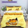 3pcs Garfield, Cat Cover Set, 1 Cover + 2 Pillowcases (No Insert), Bedding for All Seasons, Bedding,Bedroom Decor Yy250922022