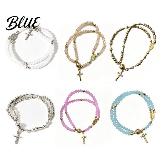 Devotional Bead Bracelet Rosary Magnetic Closure Handmade Christian Prayer Beads