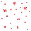 Snowflake Electrostatic Snowflake Sticker Anti-collision Reusable Snowflake Window Sticker PVC Xmas Glass Sticker Home Decals