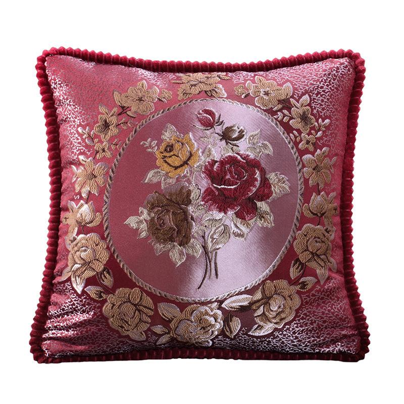 48x48cm 1pcs European Jacquard Pillow Cover Car Bedroom Home Theme Decoration Pillowcase Soft and Wear-resistant Square Sofa Waist Cushion Covers