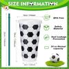 5/10 Pcs Plastic Soccer Cups Bulk Reusable Tumbler With Lid And Straw Sports Gifts For Coach Fan Men Women Soccer Team Gifts