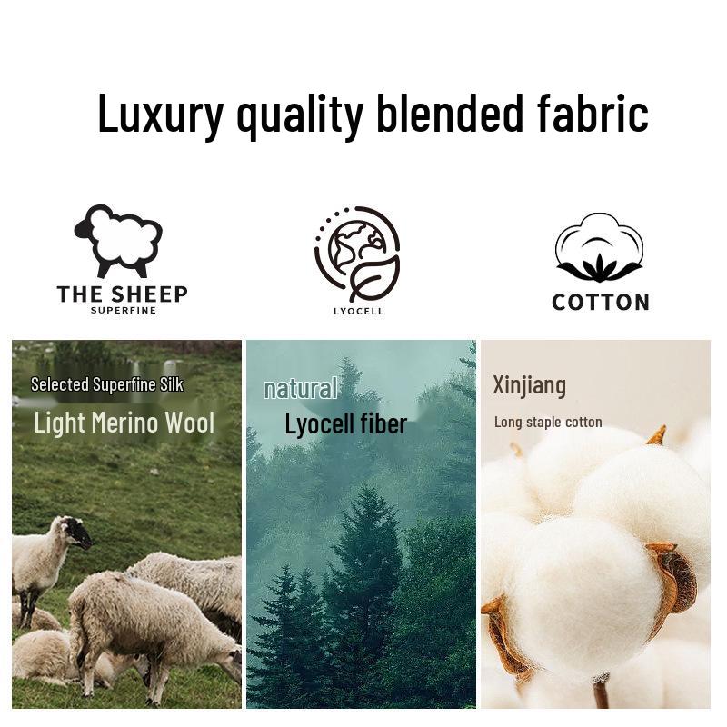 Tencel Wool Women's Warm Shaping Fleece-Lined Leggings for Autumn and Winter