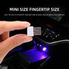 1/2pcs Mini USB LED voice-controll Car Light Auto RGB Interior Atmosphere Light PC Auto Colorful Decorative Lamp Car Accessory