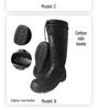 High-Top Cotton Winter Work Boots: Warm, Anti-Smash, Puncture-Resistant, Anti-Slip, Oil-Resistant, Steel Toe and Sole, Waterproof.