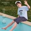 MOMOCO Boys' Summer Cartoon Print Set