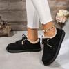 Modische Damenschuhe mit niedrigem Oberteil, lässig, bequem, 2024 Cross Lace Up Retro Low Top flache Schuhe für Damen