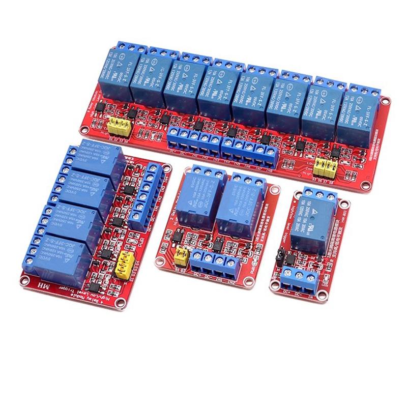 1 2 4 6 8 Channel 5V 12V 24V Relay Module Board Shield with Optocoupler Support High and Low Level Trigger for Arduino